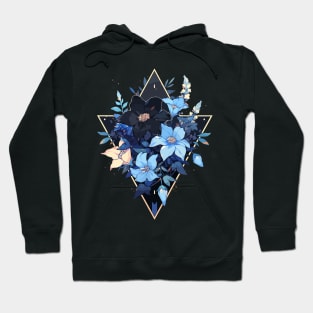 blue flowers - beautiful Hoodie